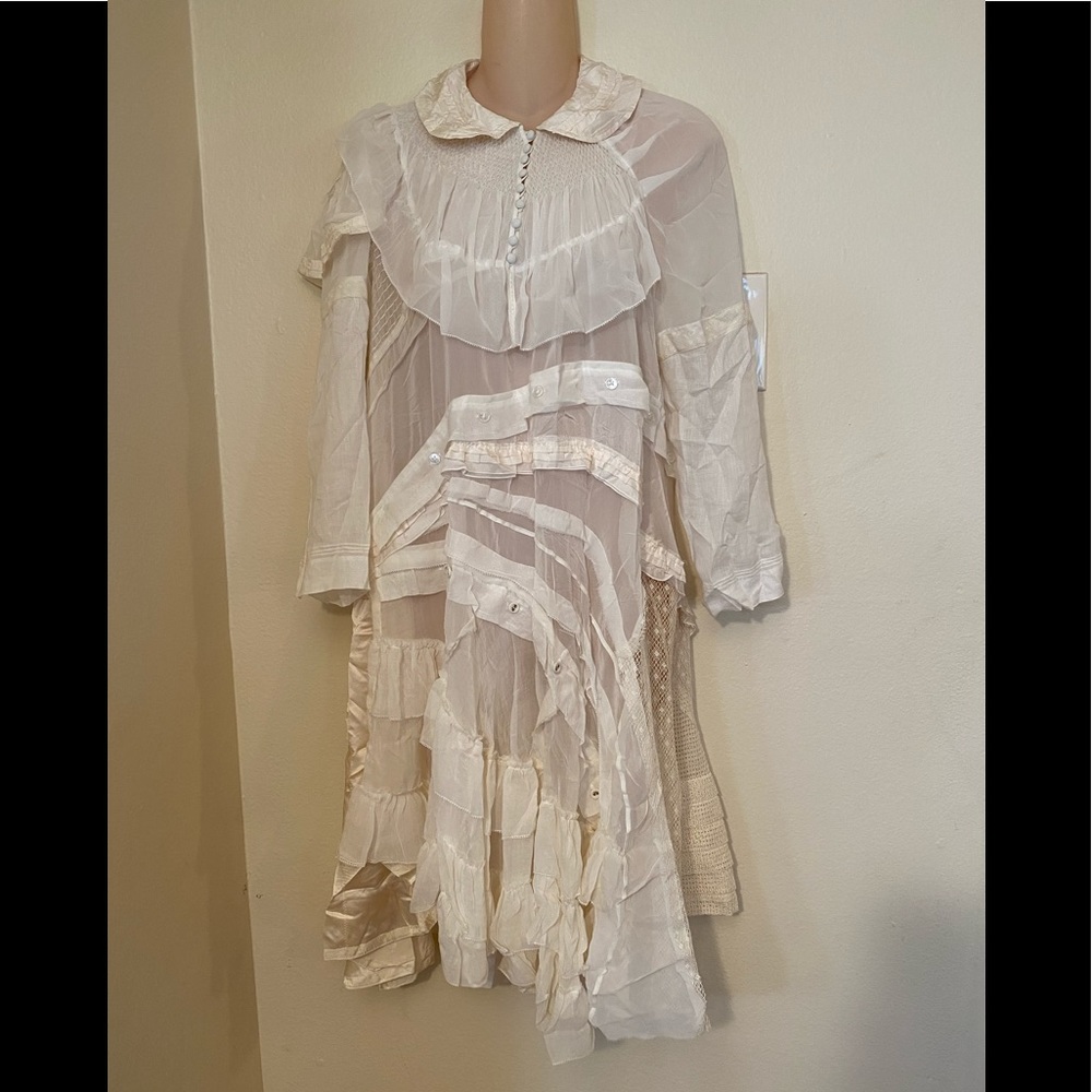 Marc Jacobs Sheer Cream Dress